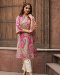 Pink Lace Designer Kurta
